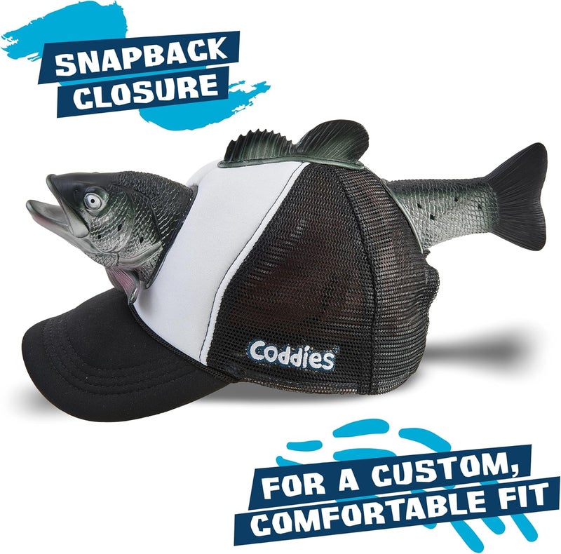 Coddies Bass Fish Hat - Hilarious Novelty Bass Fishing Hat, Perfect Gag Fishing Gift for Anglers, Dads & Fish Enthusiasts - Image 2
